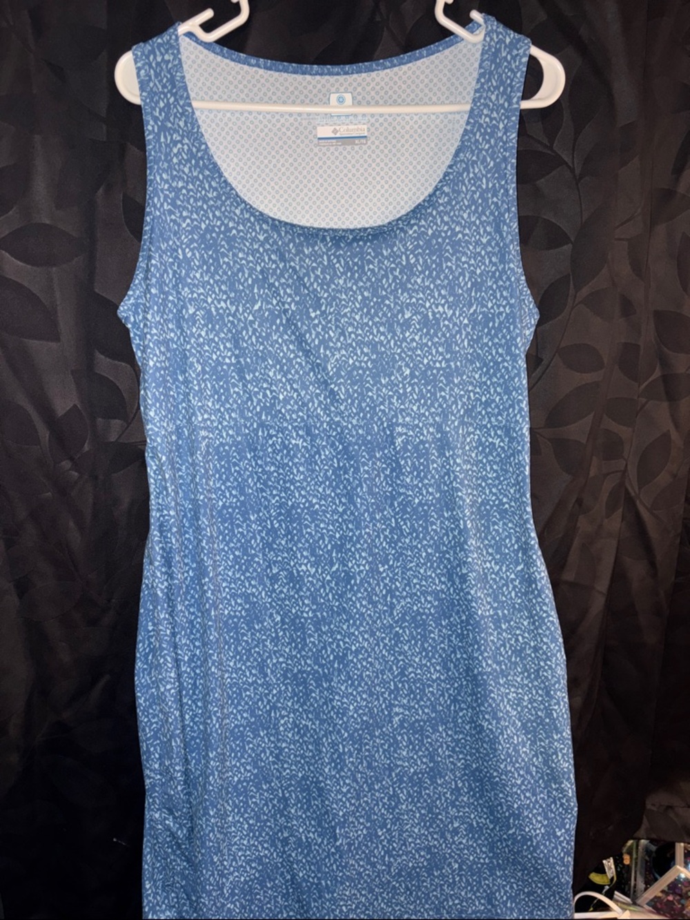 Columbia Blue Speckled Tank Dress